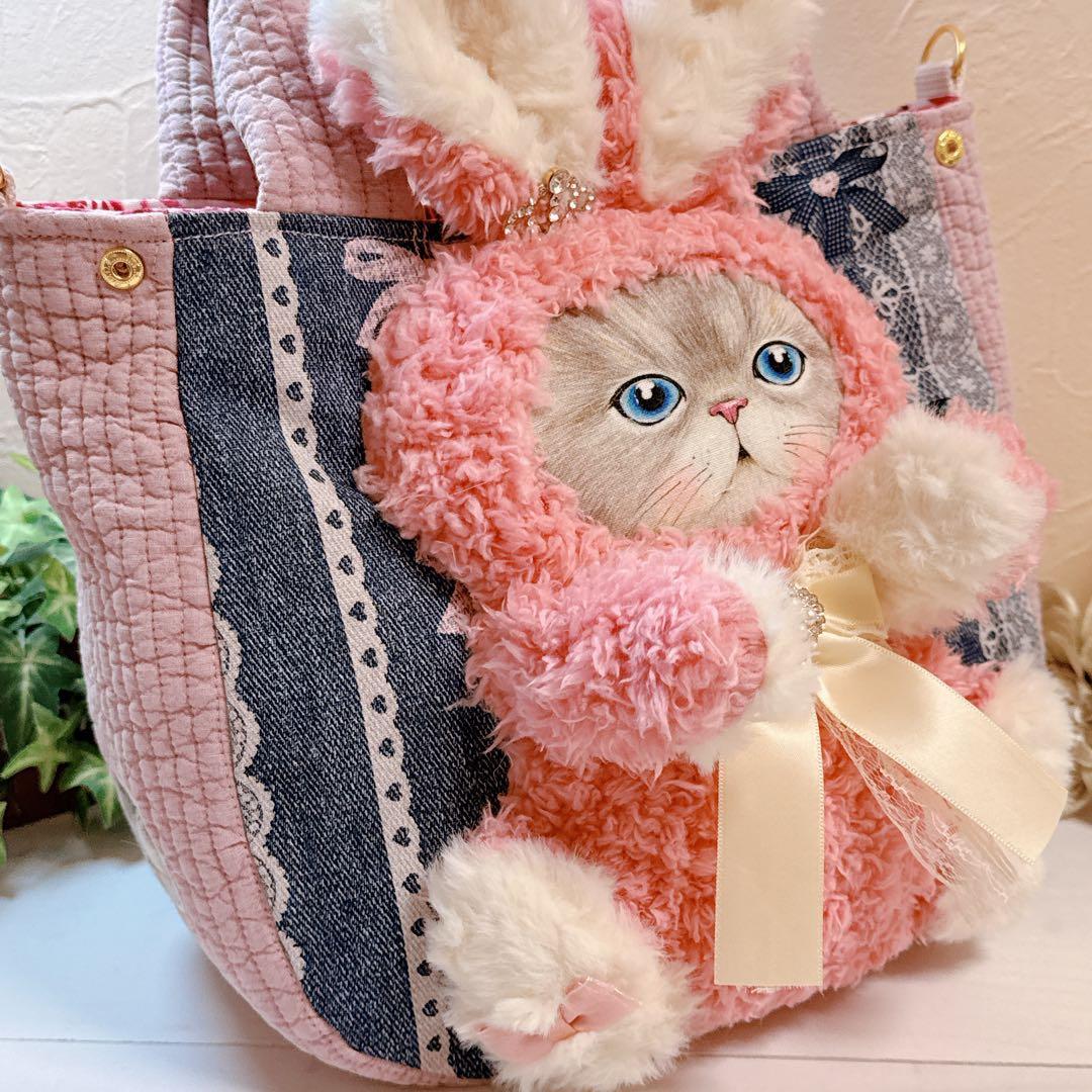あ*き様 コヤンイサムチョン♡bigうさぎルミちゃんの形が変わるヌビトートバッグ