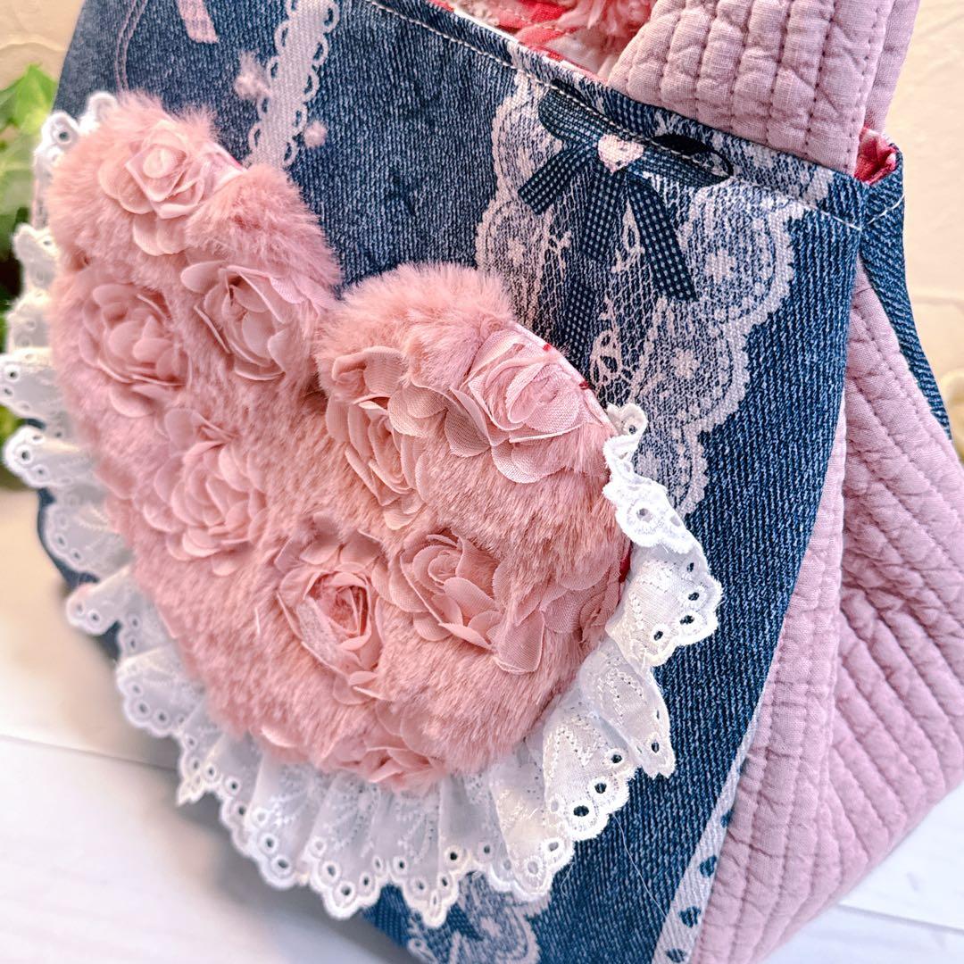 あ*き様 コヤンイサムチョン♡bigうさぎルミちゃんの形が変わるヌビトートバッグ