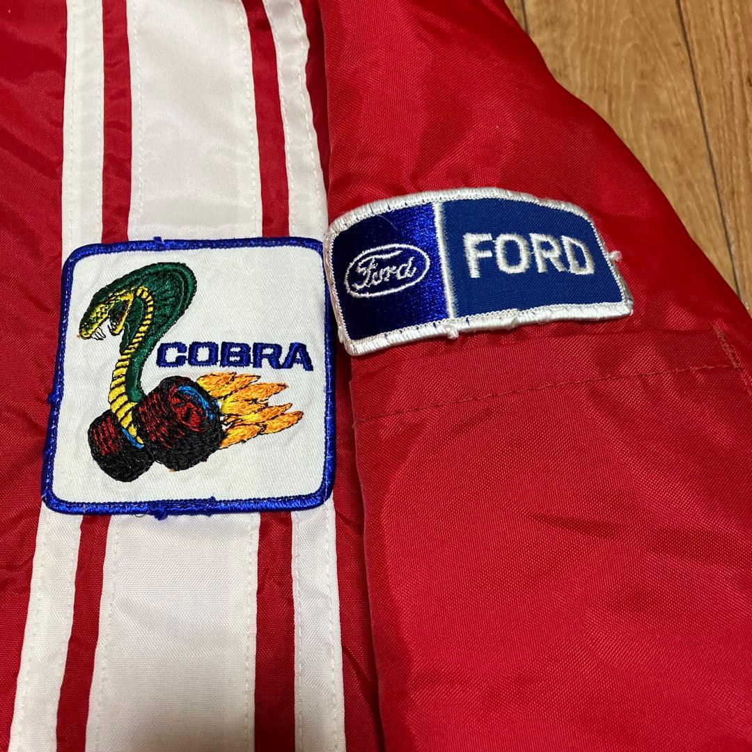 Cobra Ford レーシングジャケット USA製 L ナイロン 裏ボア