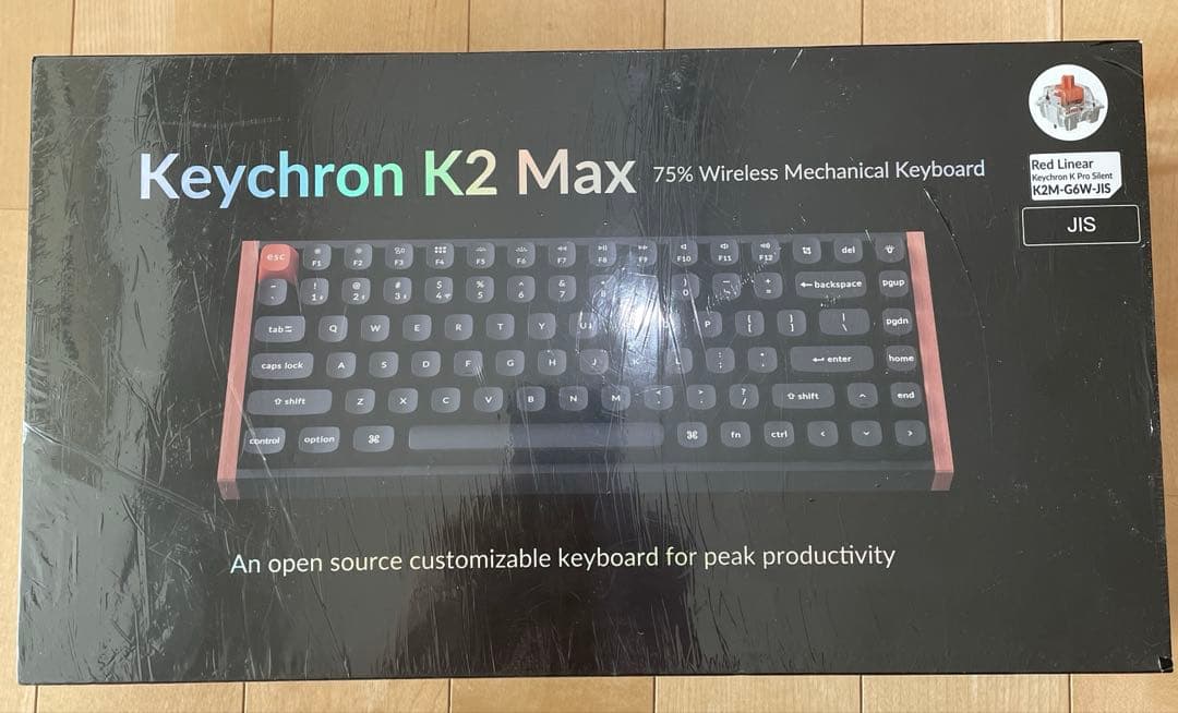 Keychron K2 Max 日本語配列 静音赤軸