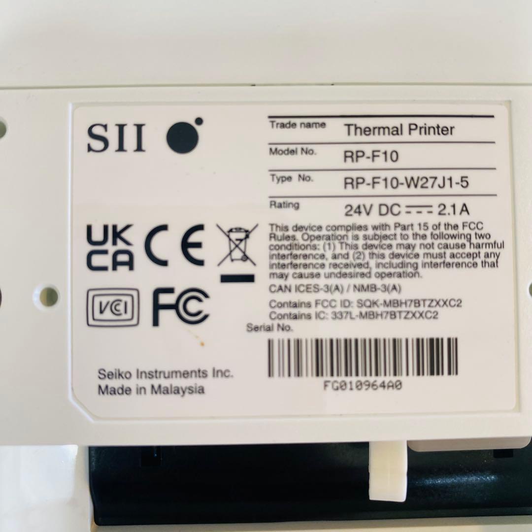 Z8080 SⅡ セイコーインスツル　サーマルプリンター　レシート RP-F10