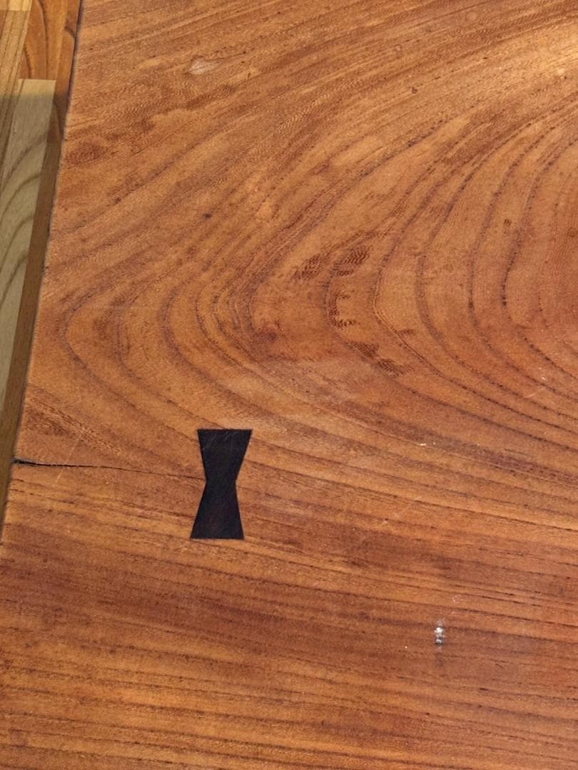 一枚板　無垢材　座卓　ローテーブル　契　チギリ　38ｋｇ　台付き