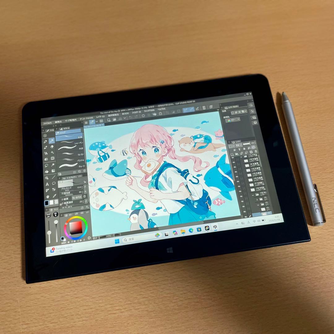 ○特価! NEC ワコム 筆圧2048段階 64GB お絵描きタブレット