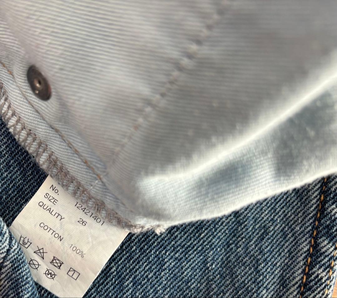 超美品【todayful（トゥデイフル）】 Cary's Denim ブルー26