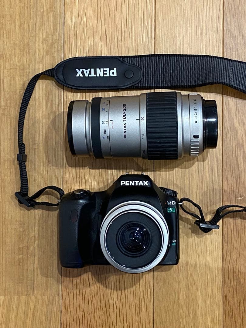ペンタックス一眼レフist DS 35-80 100-300レンズ2本動作品