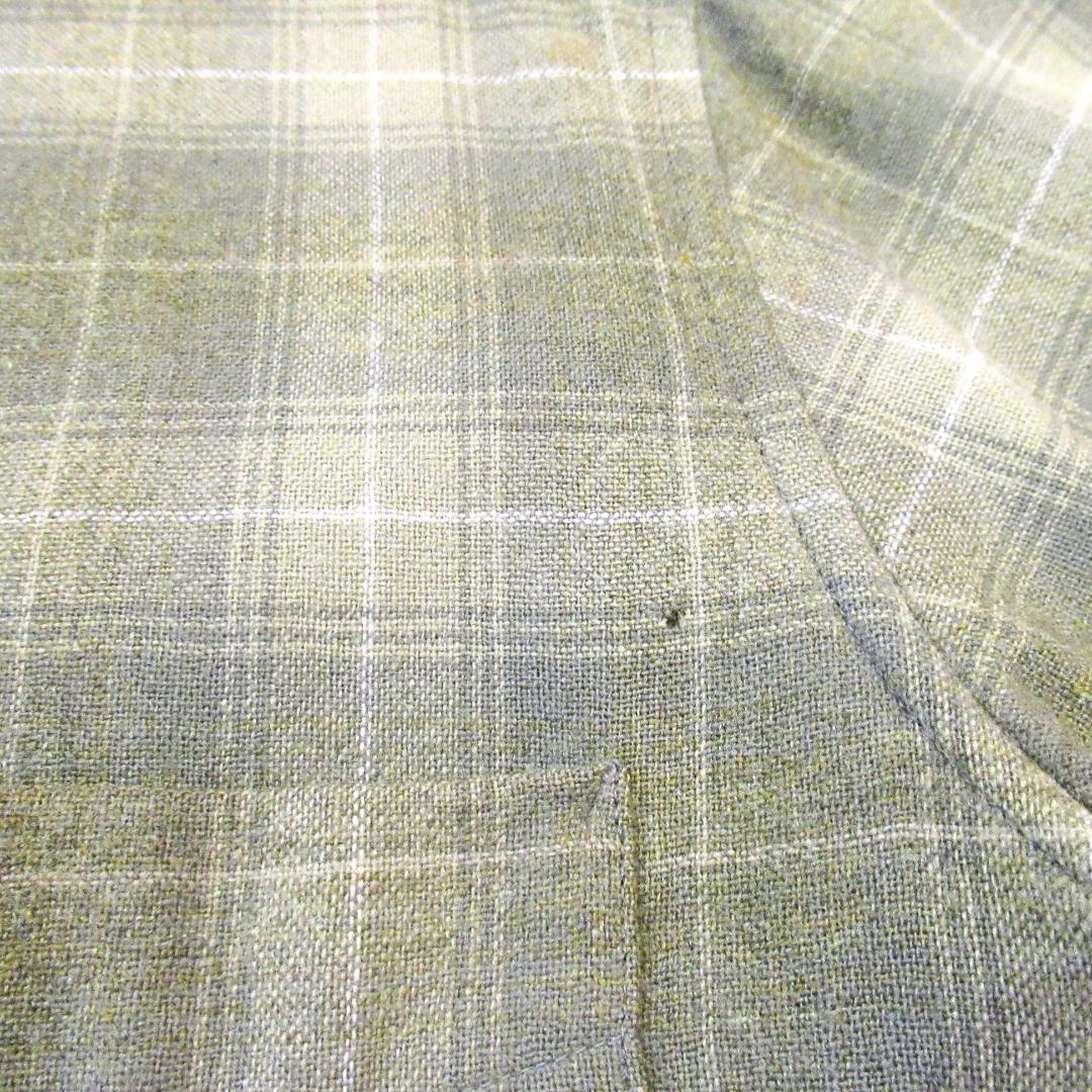 りょうちん 50S PENDLETON オンブレ 半袖ウールシャツ M