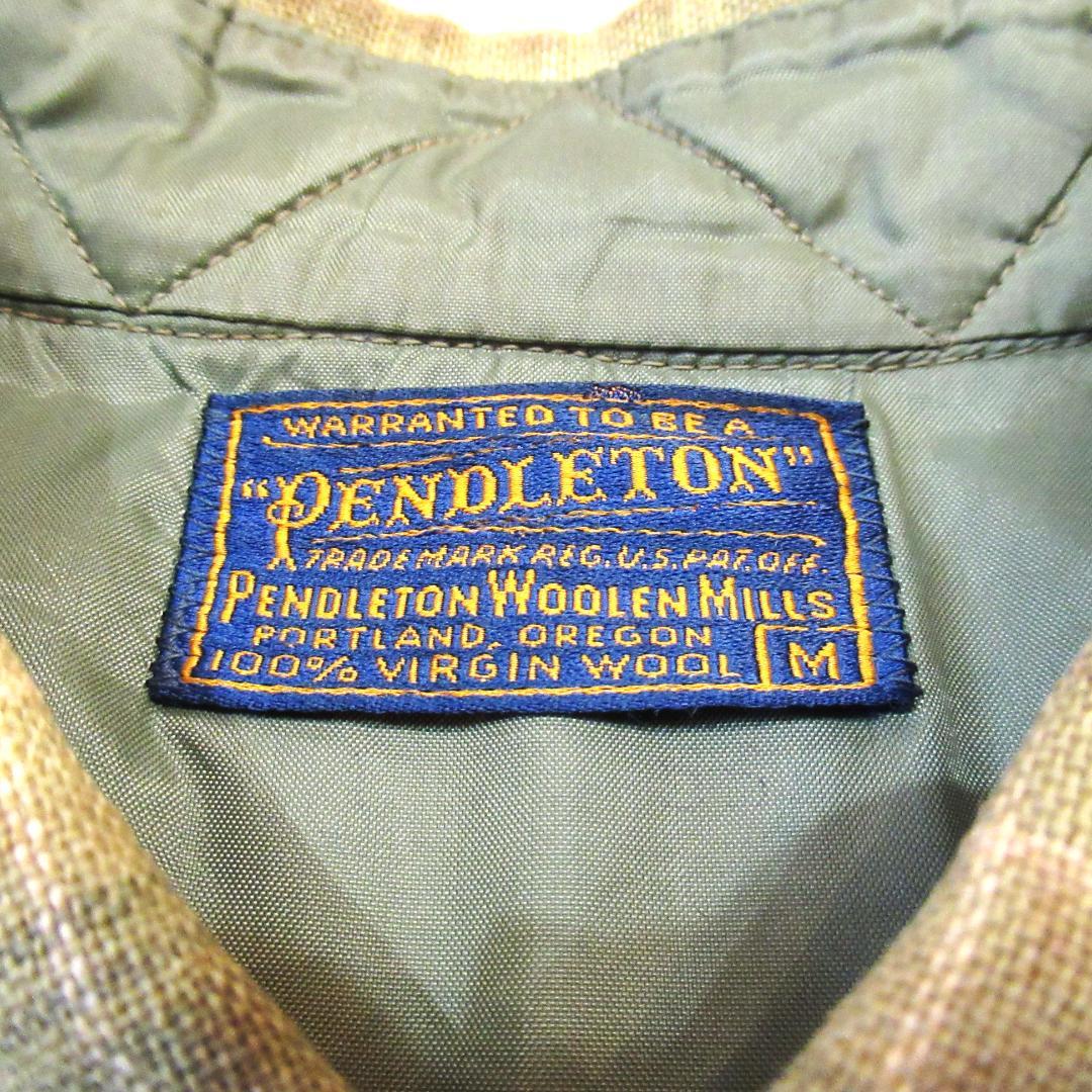 りょうちん 50S PENDLETON オンブレ 半袖ウールシャツ M