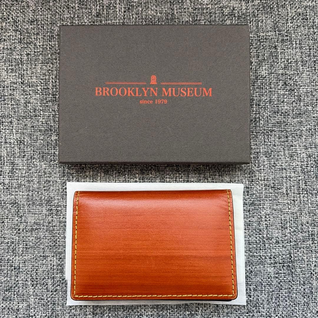 Brooklyn Museum　柿渋染カードケース