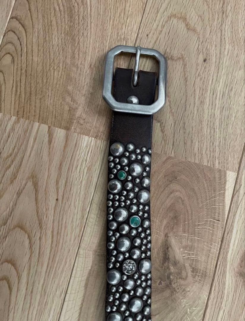 レザー　スタッズ　ベルト