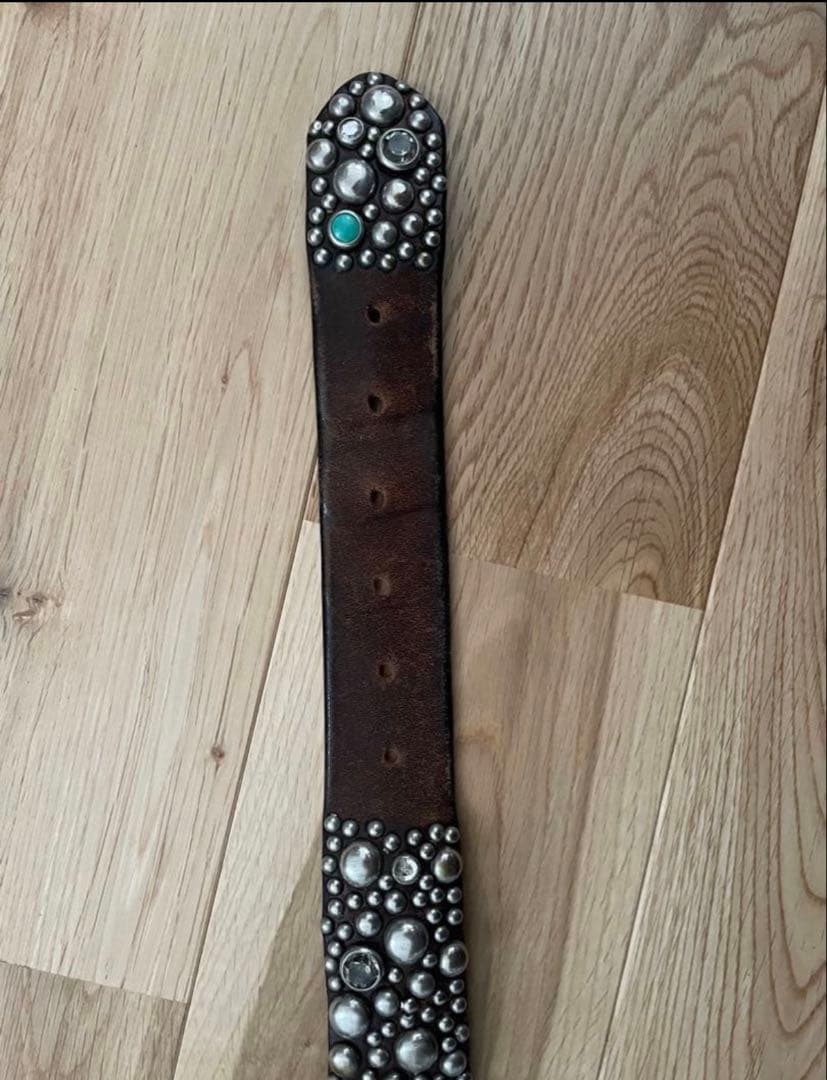 レザー　スタッズ　ベルト