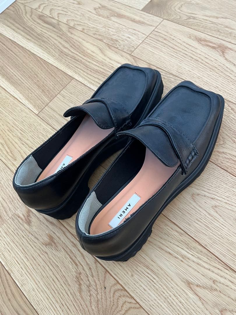 【AMERI】WAVE CUTTING PLATFORM LOAFER