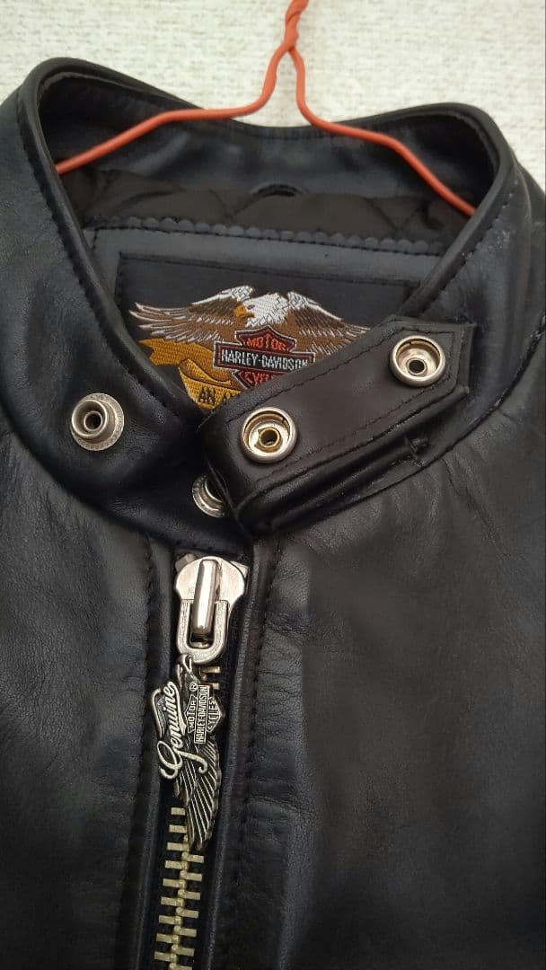 Harley Davidson ブラック シングルライダースジャケット M