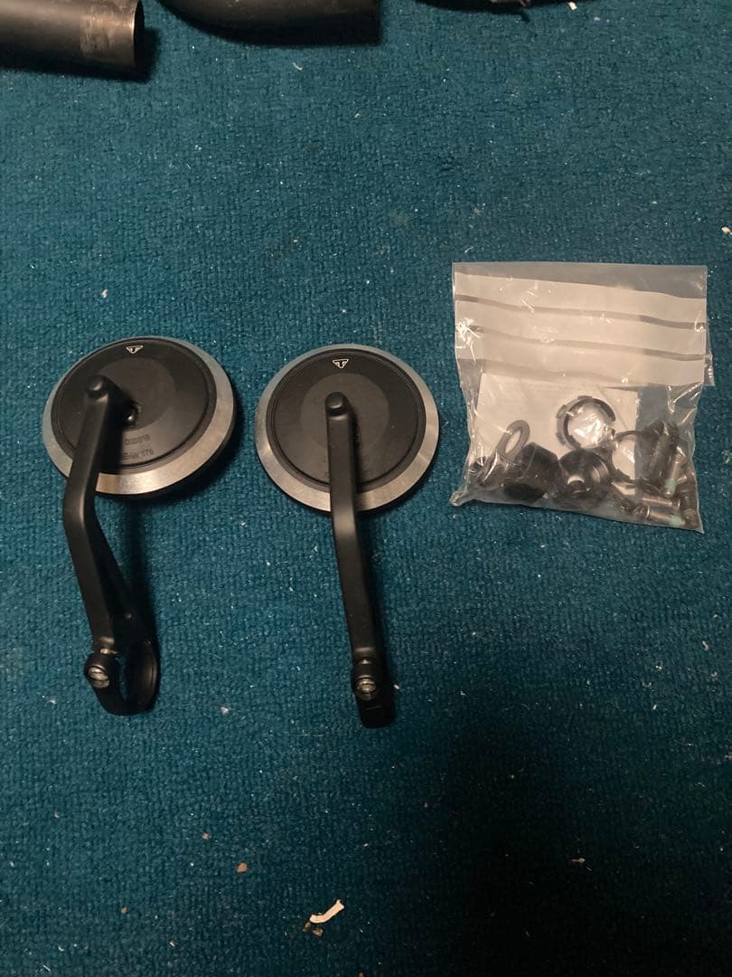 トライアンフ純正オプションバーエンドミラー