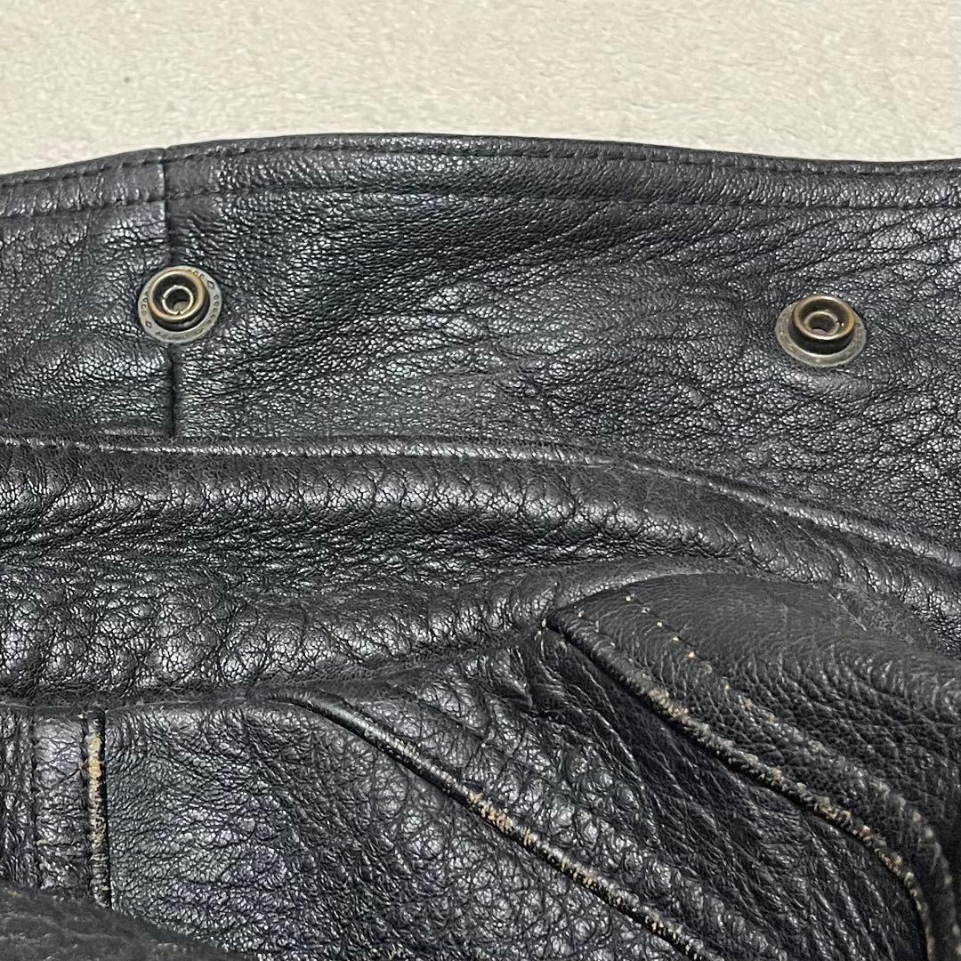 ビンテージ　茶芯　a-2フライトジャケット　レザー　シボ革　短丈　エポレット