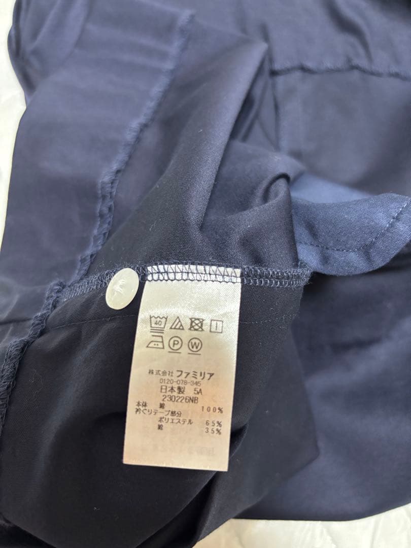 【familiar】ネイビーお受験ワンピース