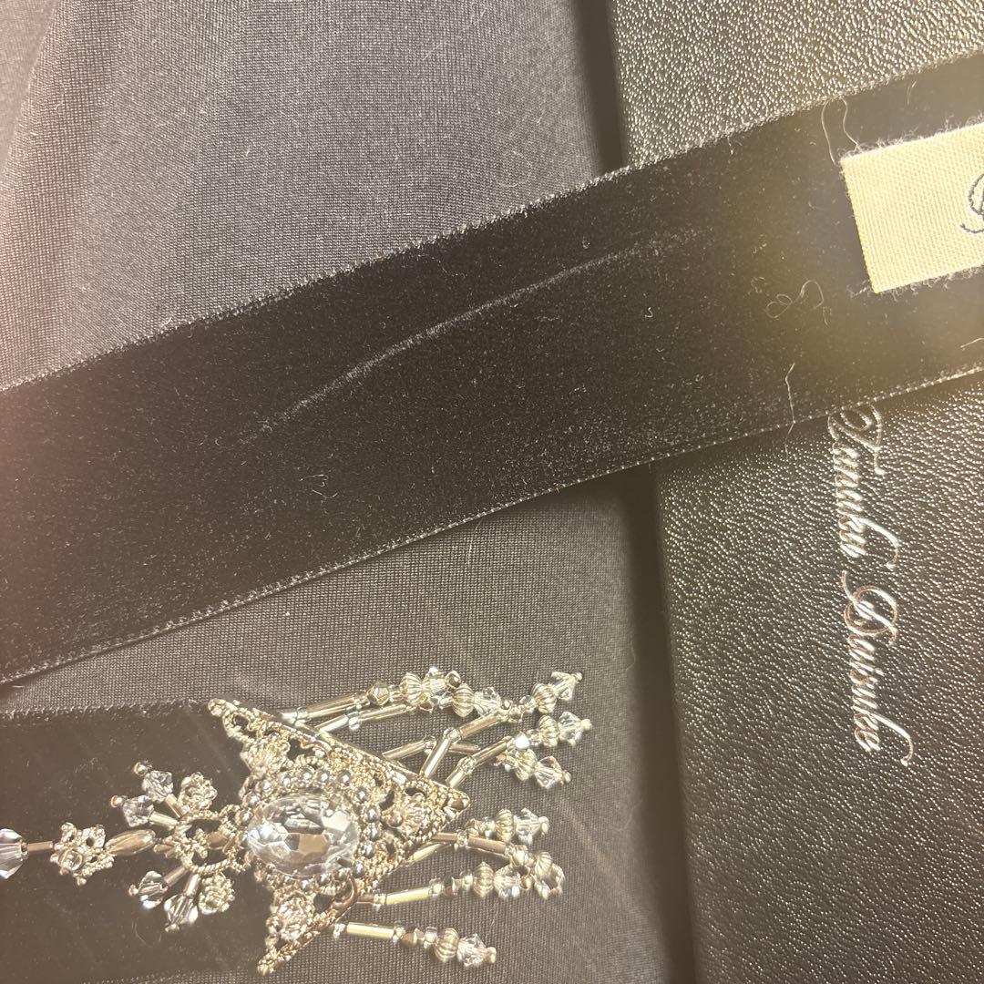 tanakadaisuke ベルベットロングリボン ブラック