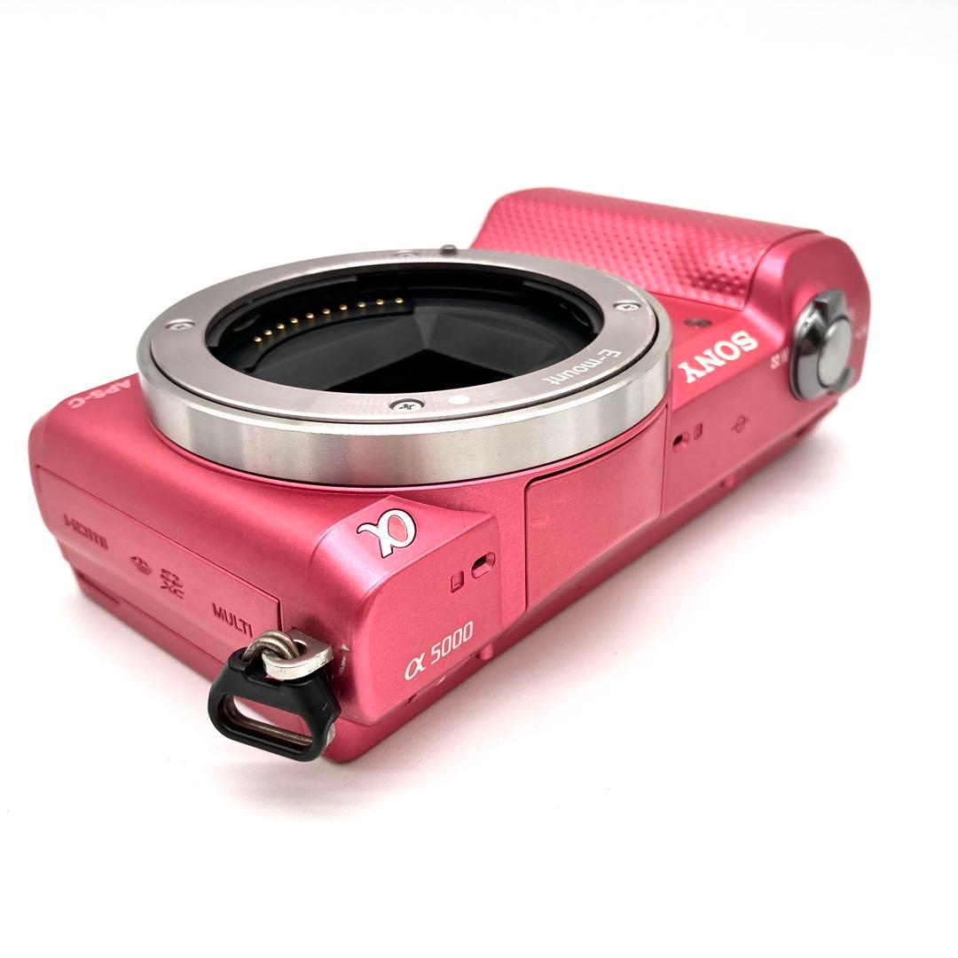 SONY a5000 ILCE-5000 望遠ダブルレンズセット　ピンク