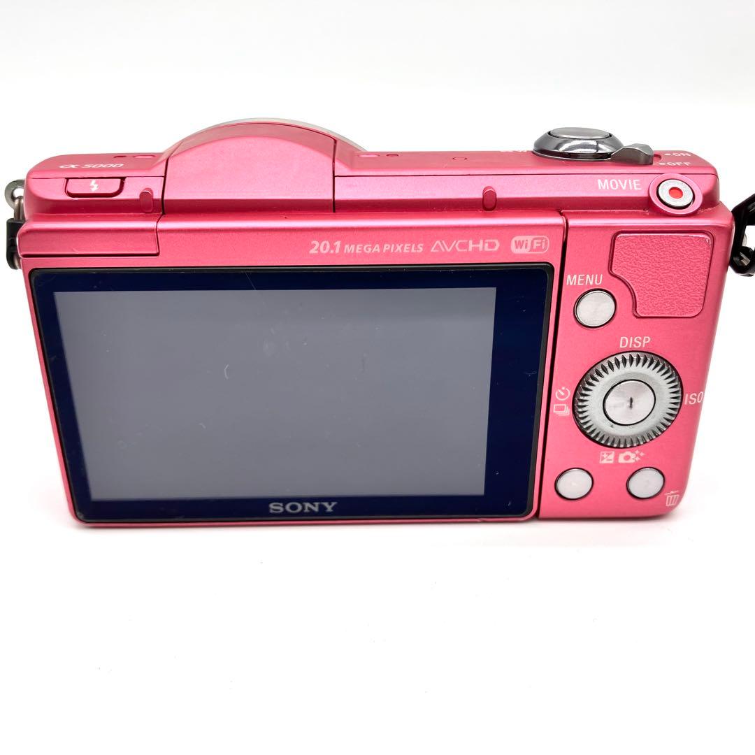 SONY a5000 ILCE-5000 望遠ダブルレンズセット　ピンク