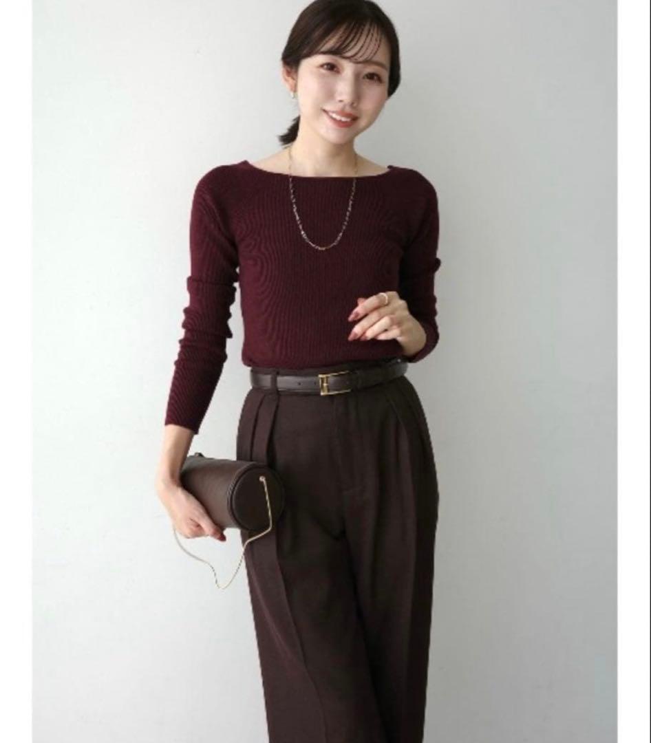 アニュアンス　シルクカシミアブレンドボートネックニット新品未使用タグ付き