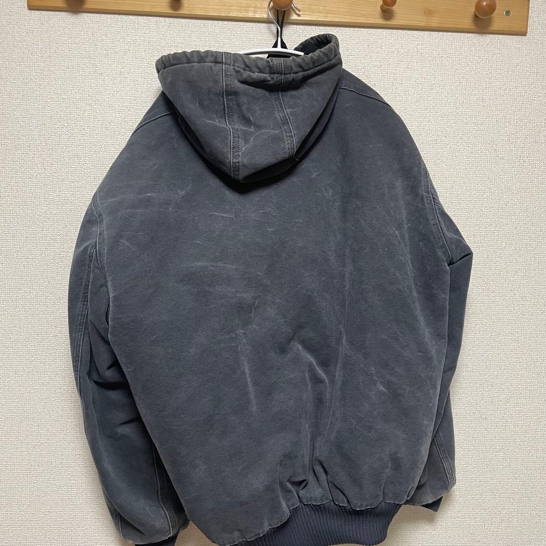 [古着] カーハート　アクティブジャケット　ダックジャケット　ネイビー　黒　紺