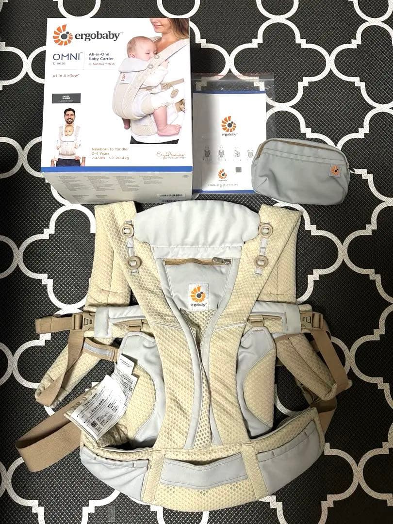 エルゴベビー オムニ ブリーズ サンドベージュ メッシュ 抱っこ紐