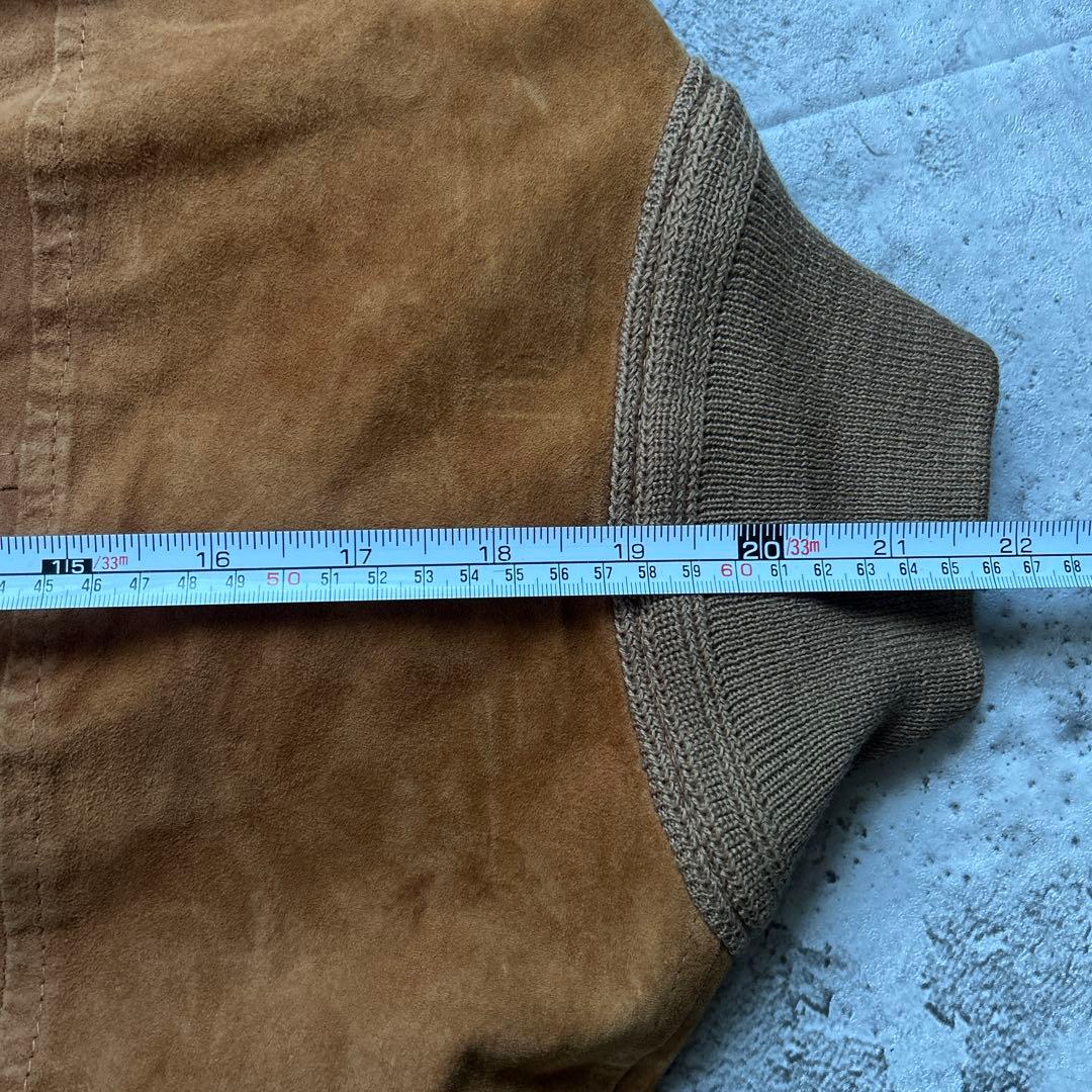 Vintage 80s ユーロ　 レザージャケット　スエードジャケット　52