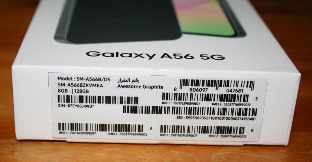 Galaxy A56 Android 15　8GB 128GB SIMフリー