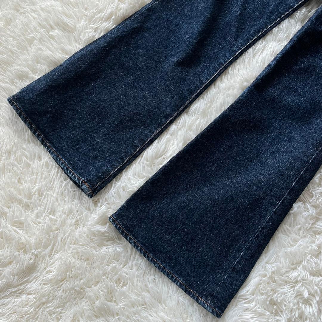 MOUSSY MVS FLARE one wash 革パッチ 25