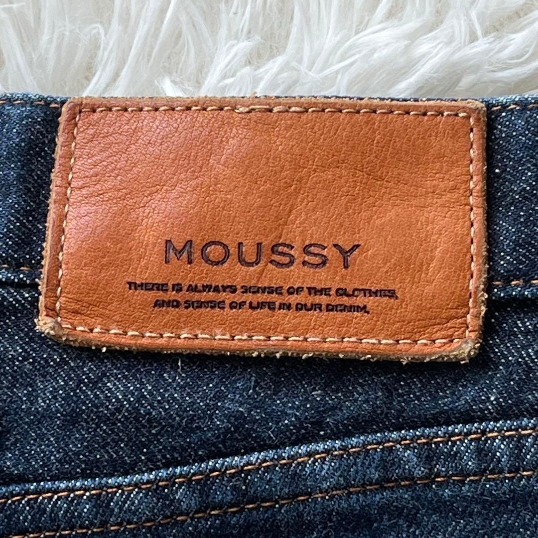 MOUSSY MVS FLARE one wash 革パッチ 25