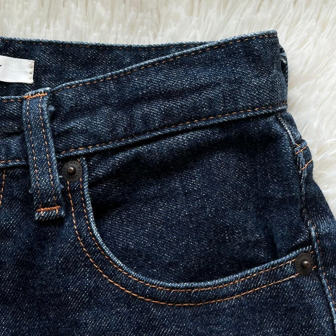 MOUSSY MVS FLARE one wash 革パッチ 25