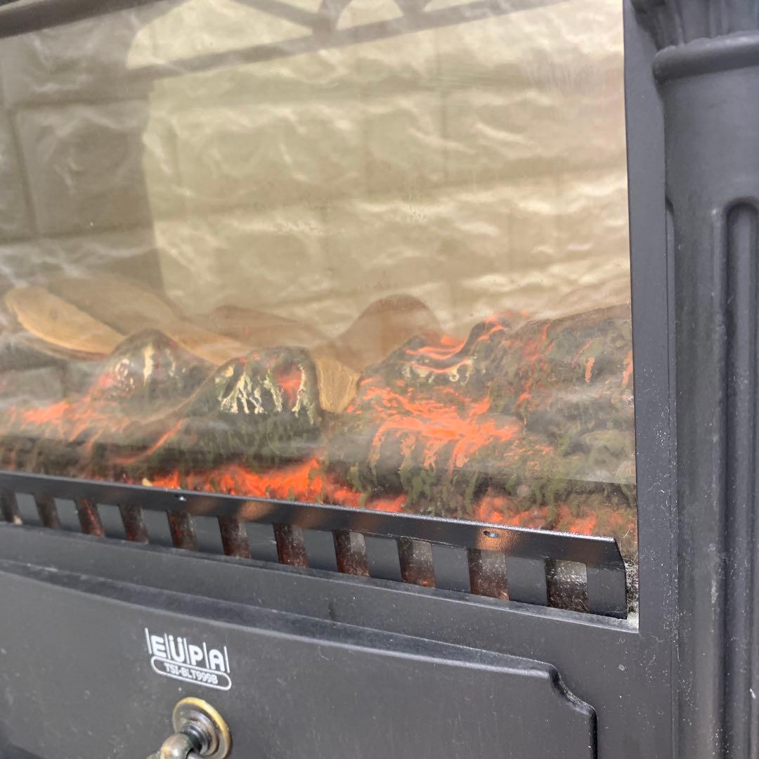 EUPR 暖炉型電気ヒーター ブラック TSI-BLT999B