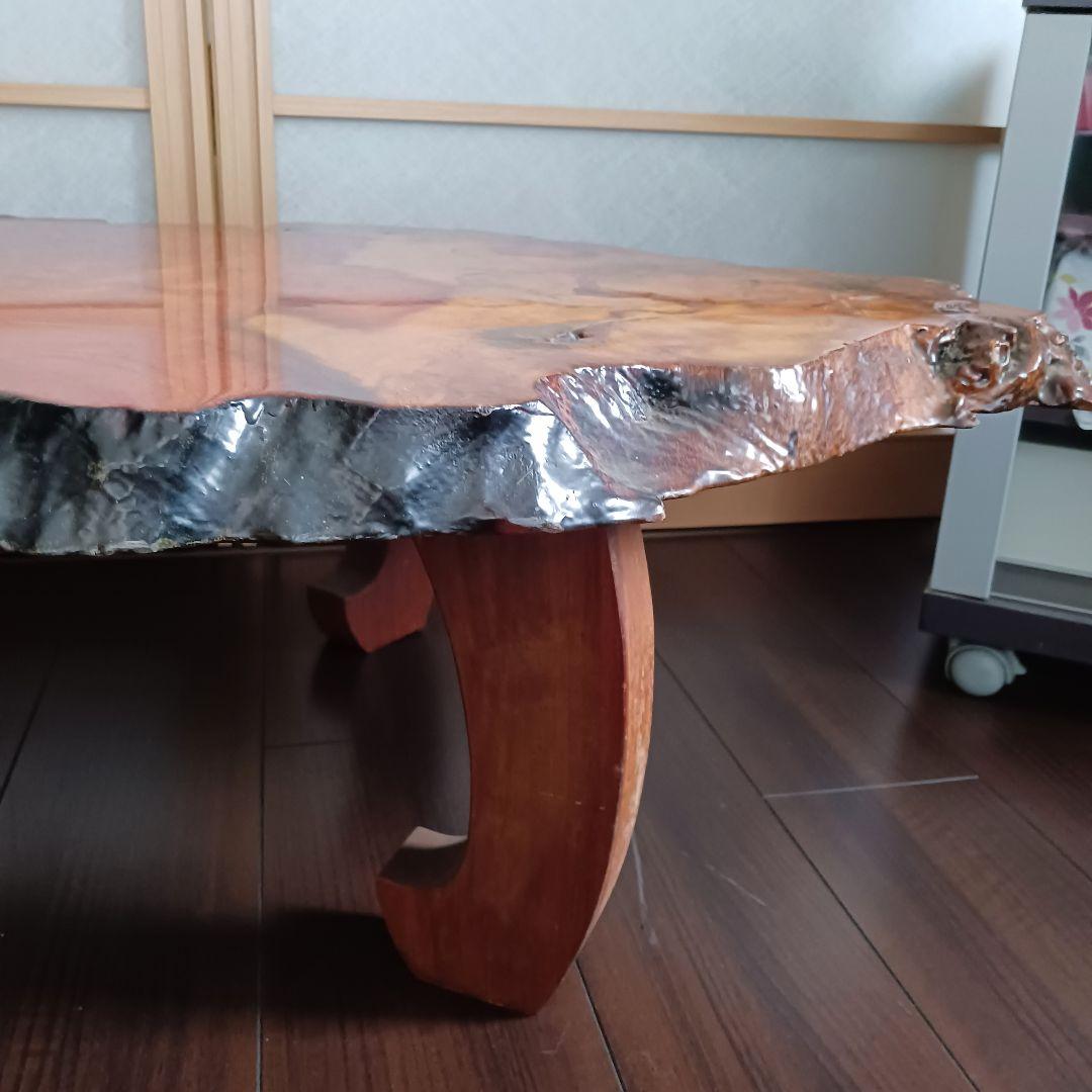座卓　大きめ　(112×73)　天然木　花梨　一枚板