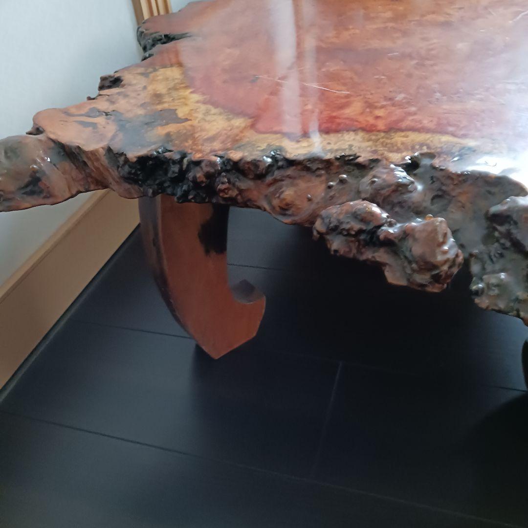 座卓　大きめ　(112×73)　天然木　花梨　一枚板