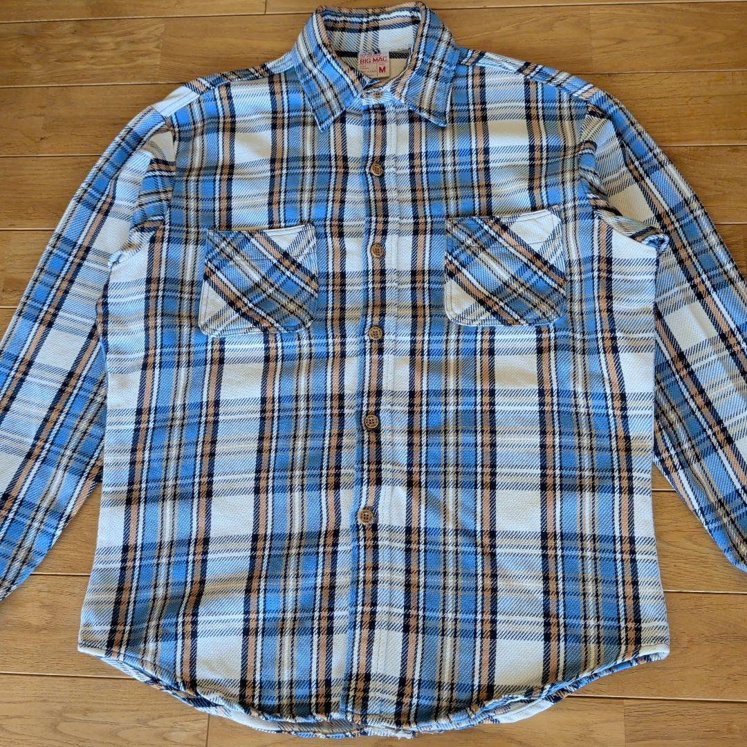 70s BIGMAC ビックマック ネルシャツ USA製 良配色 サイズM