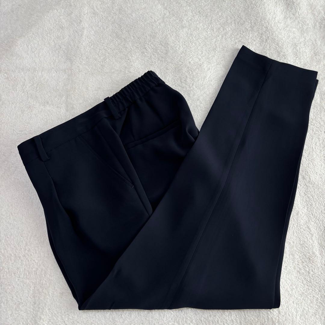 ✨️美品✨️ PLST プラステ スーツ ノーカラー パンツ ネイビー Mサイズ
