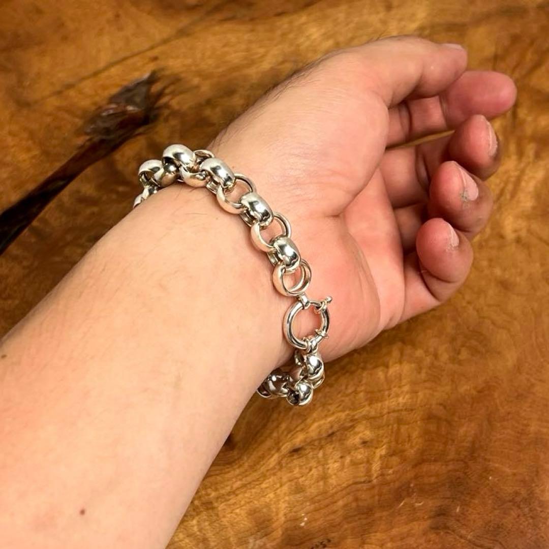 トルコ ヴィンテージ シルバー リンクブレスレット TURKEY 925