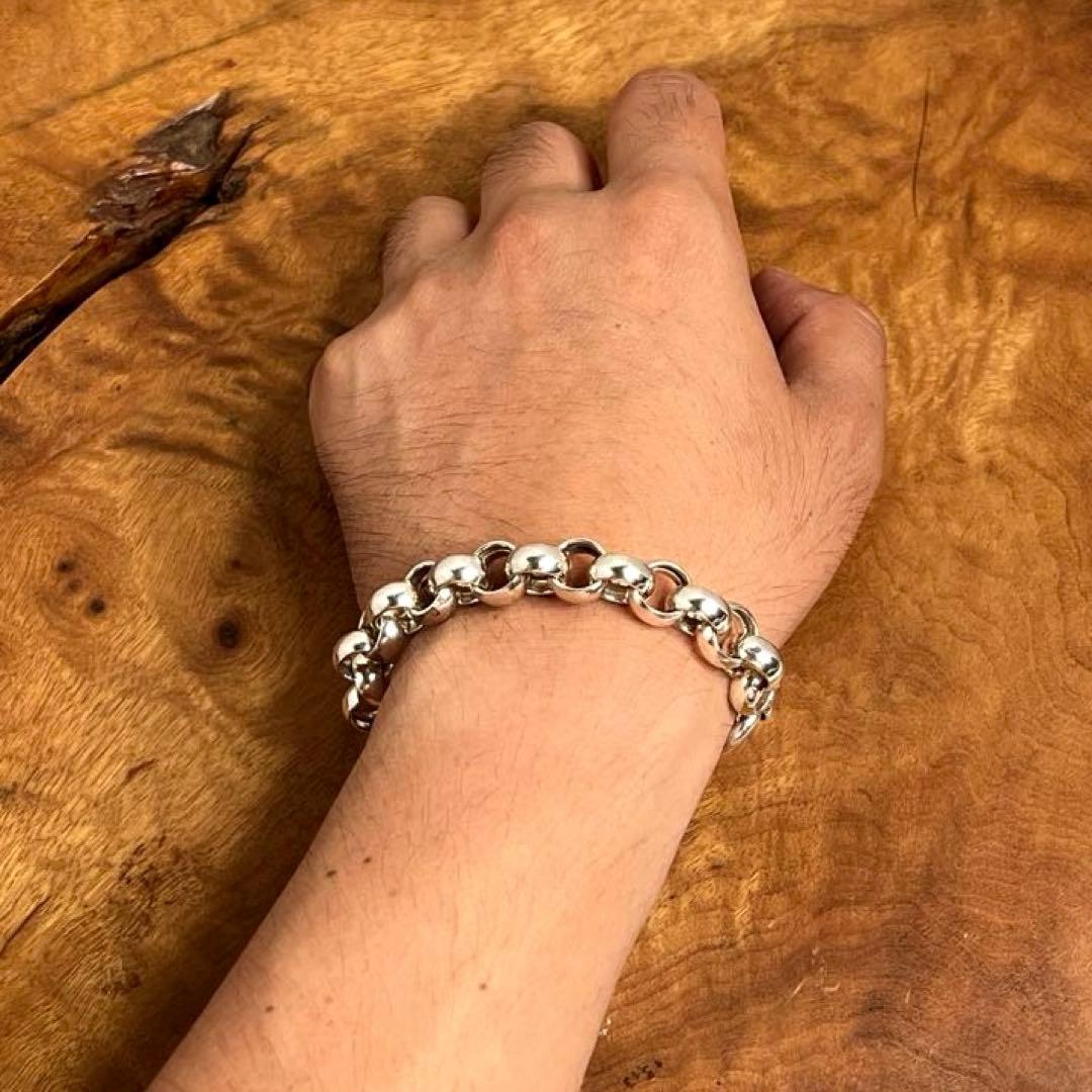 トルコ ヴィンテージ シルバー リンクブレスレット TURKEY 925