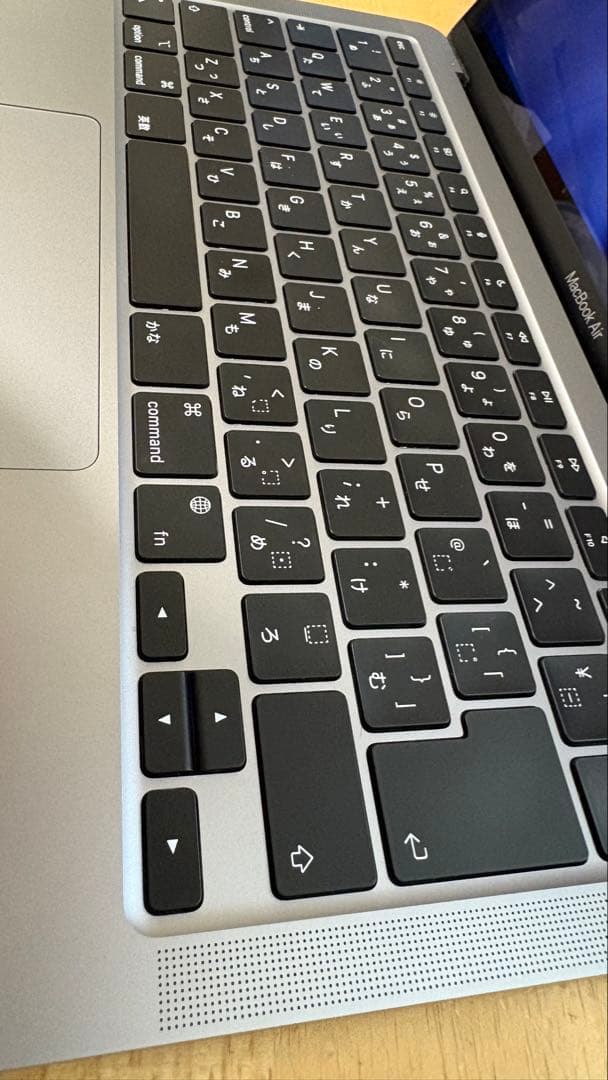 美品　MacBook Air M1 日本語配列　シルバー　バッテリー96%