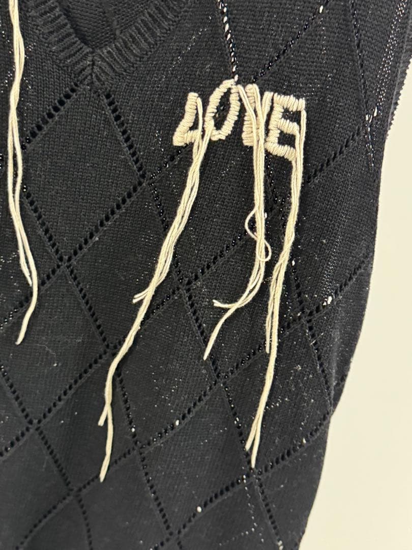 マ*ン様 貴重 21SS DAIRIKU ニットベスト アーガイル 刺繍