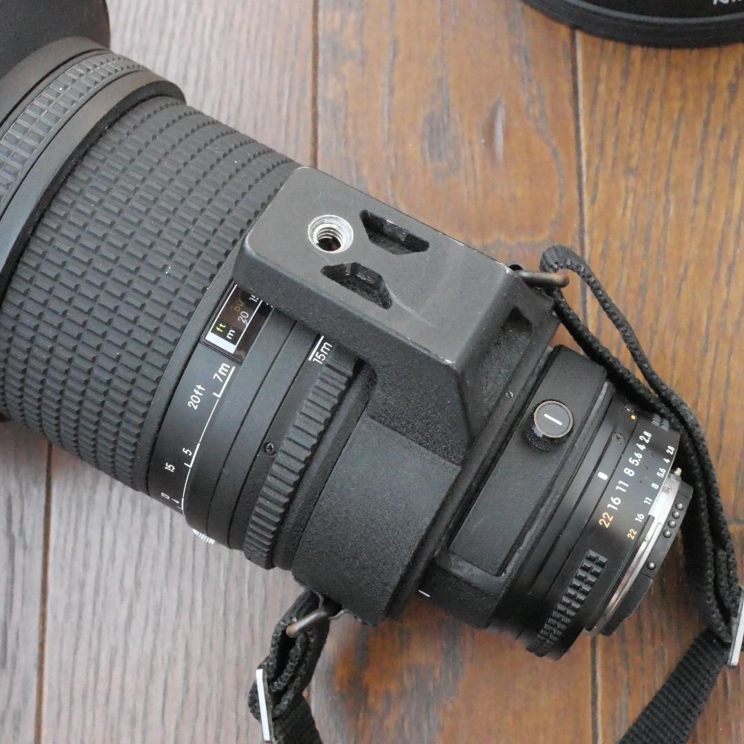 Nikon AF 300mm f2.8 ED IF フード　革カバー　旧　超レア