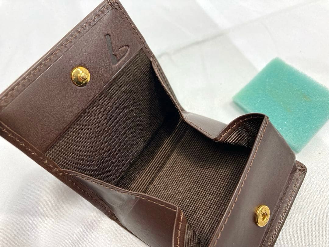 1019レ 土屋鞄製造所 コンフィオ ヌメ革 レザー ケース 小銭入れ