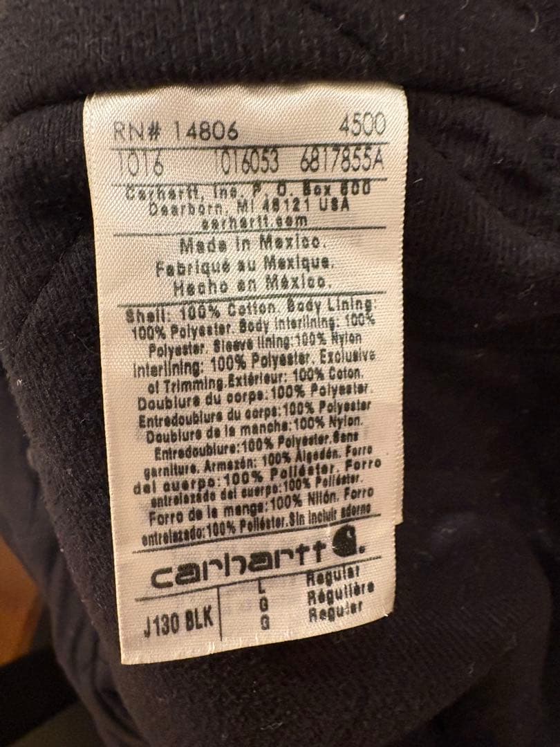 Carhartt グレー フード付きジャケット　アクティブジャケット