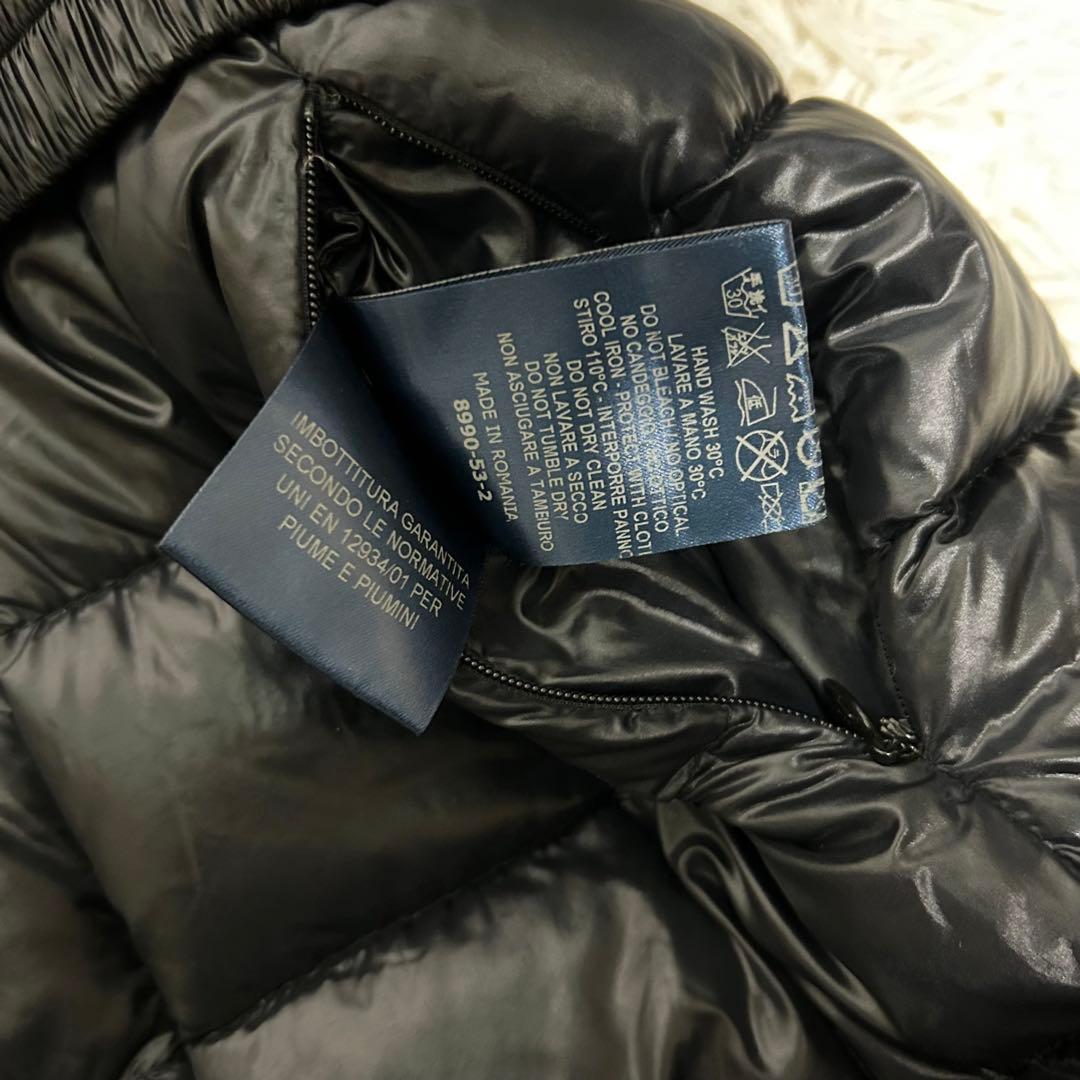 美品　HERNO ヘルノ　ダウンジャケット　ベルト　ファー付き　42 ネイビー