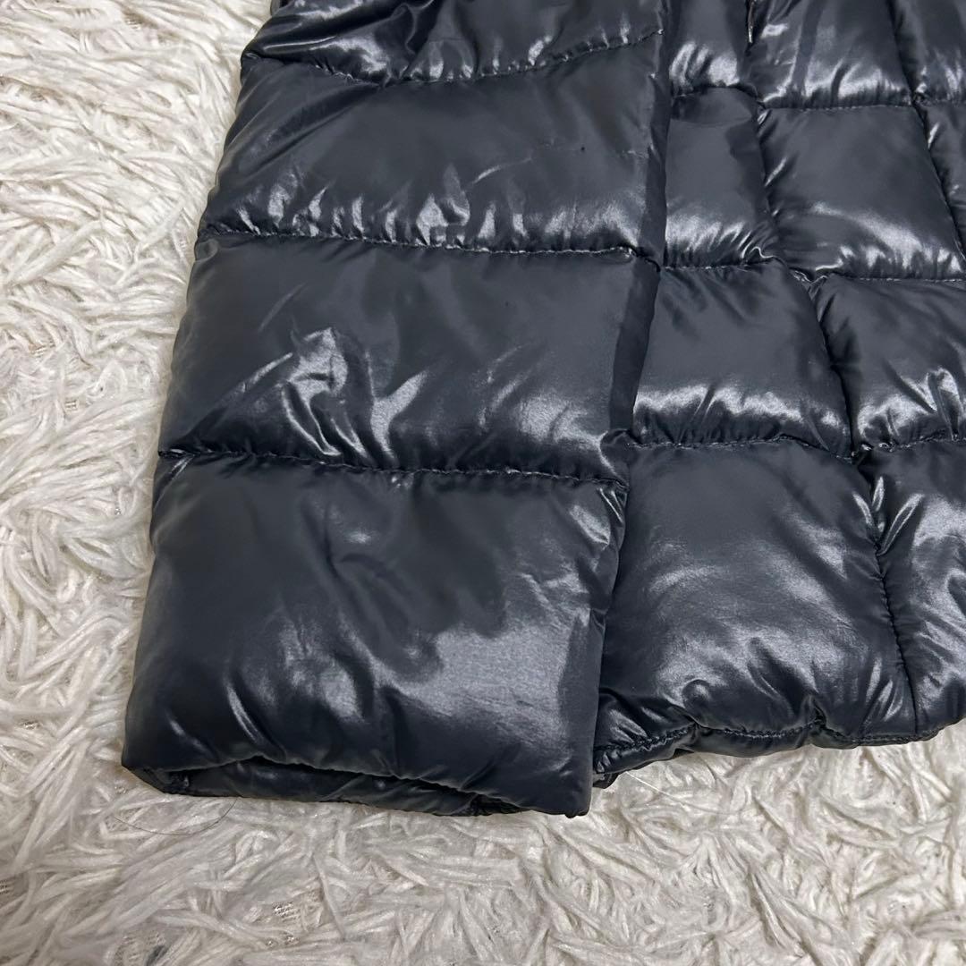 美品　HERNO ヘルノ　ダウンジャケット　ベルト　ファー付き　42 ネイビー