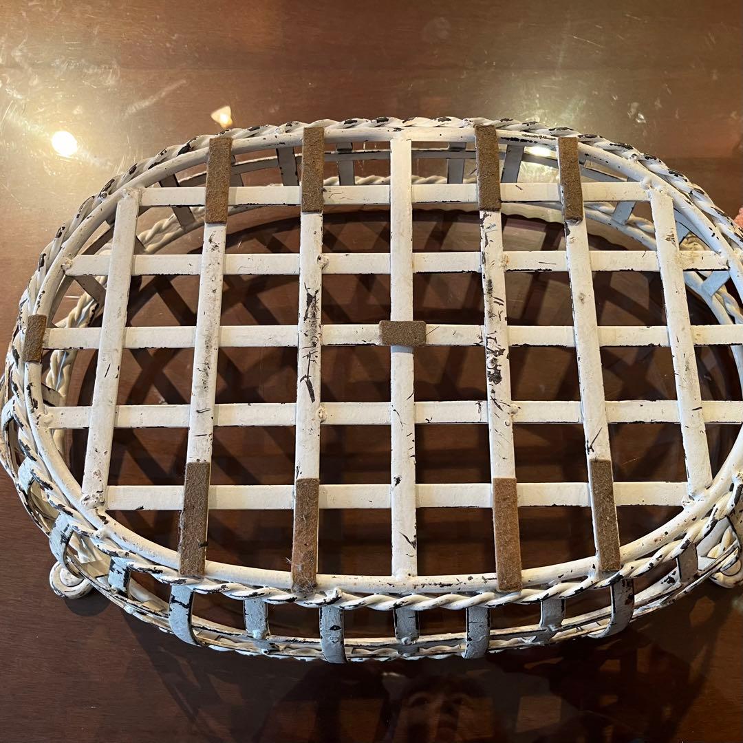 アイアンかご　アイアン　アイアン雑貨　ガーデン雑貨　シャービーシック