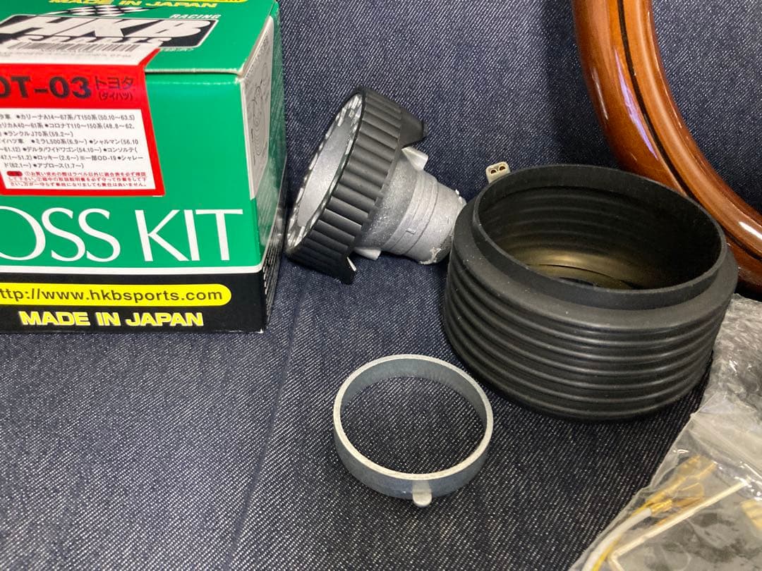 L700S ミラジーノ　ウッドステアリングφ35