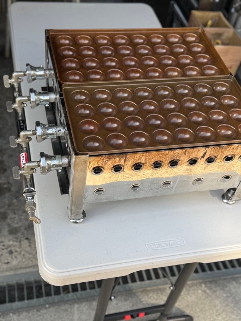 たこ焼き器 業務用　LPガス　銅板　32穴ジャンボ