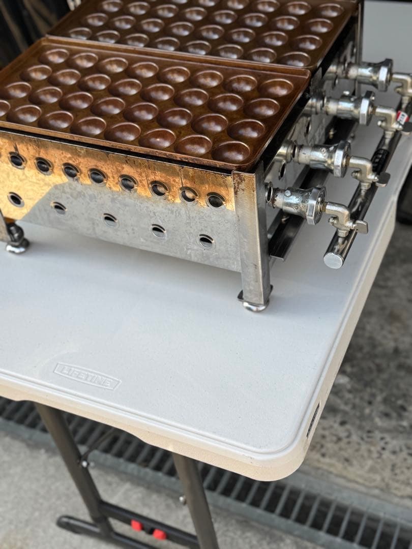 たこ焼き器 業務用　LPガス　銅板　32穴ジャンボ