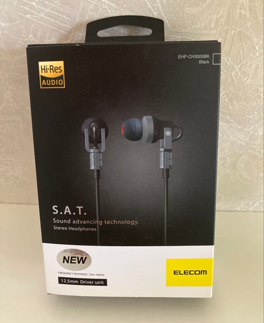 ELECOM ハイレゾ対応 ステレオヘッドホン　EHP-CH3000BK