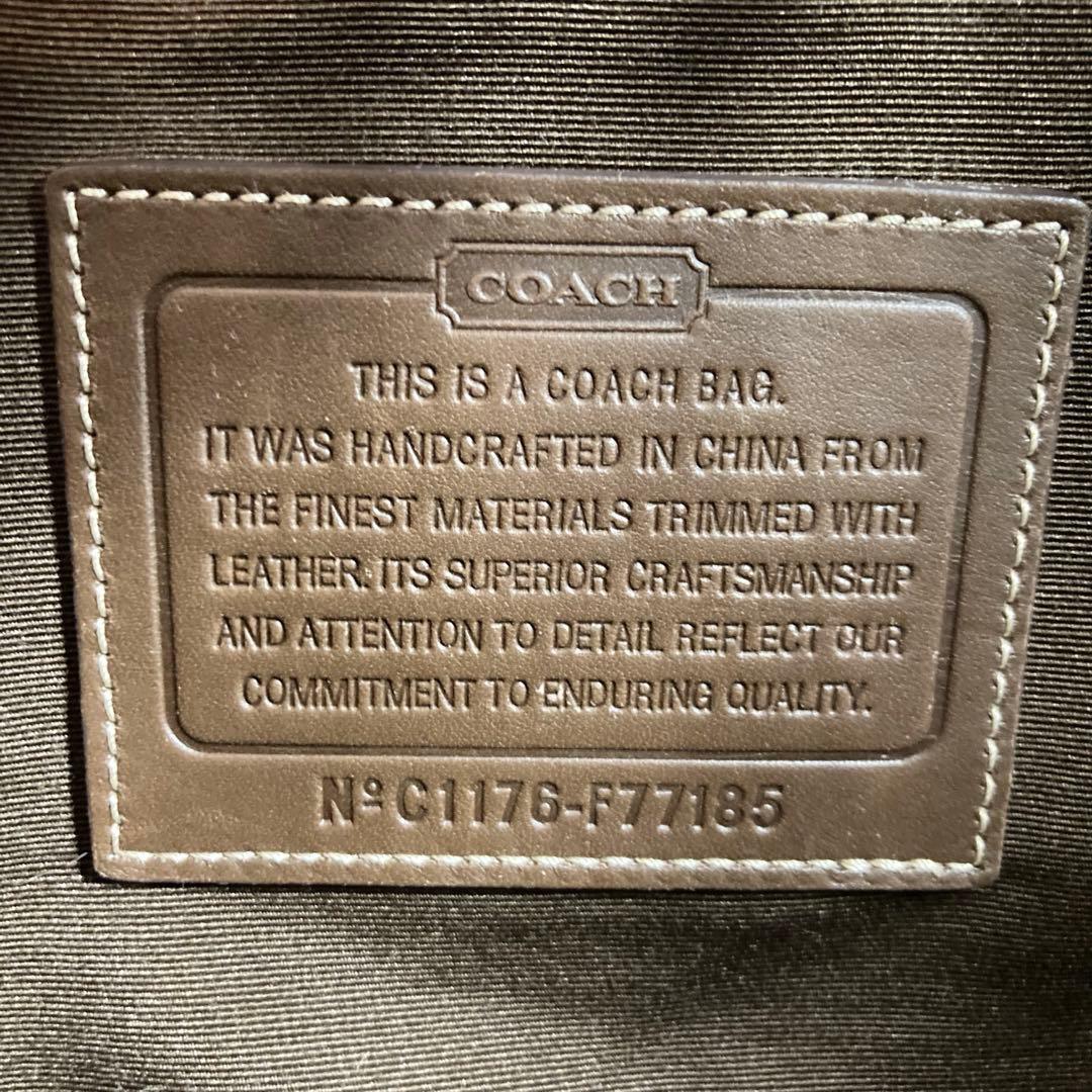 ✨極美品✨コーチ ボストンバッグ シグネチャー 2way レザー　PVC 大容量